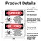 Signmission Pesticide Storage Area Bilingual Danger Sign, Plastic, 10in W x 14in L, 2PK OS-2PACK-DS-P-1014-VS-1523 - alternate 5